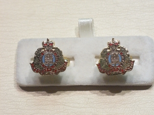 Suffolk Regiment enamelled cufflinks - Click Image to Close
